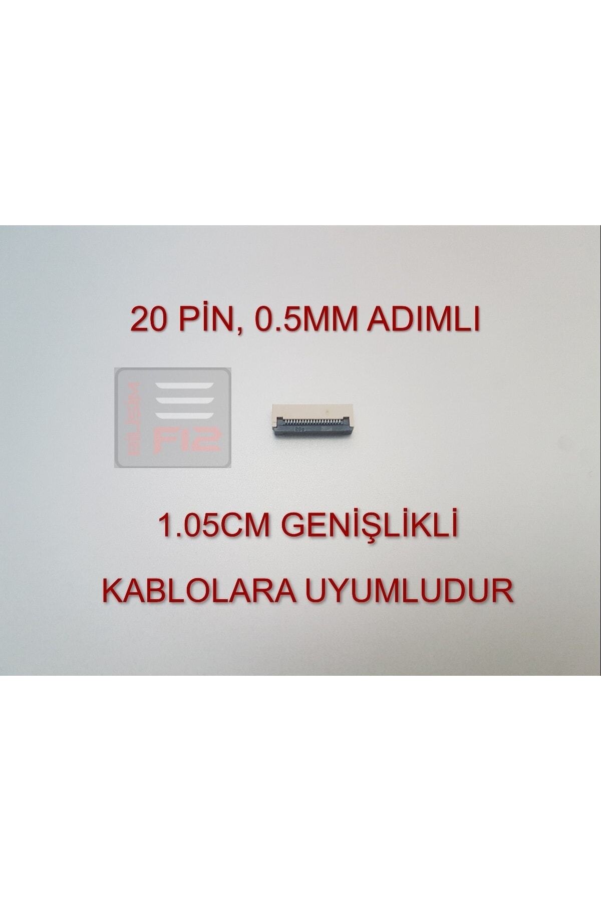 20 Pin 0.5mm Adımlı Flex Kablo Sabitleyici Konnektör Soketi Sabitleme Fleks Bağlama Aparatı