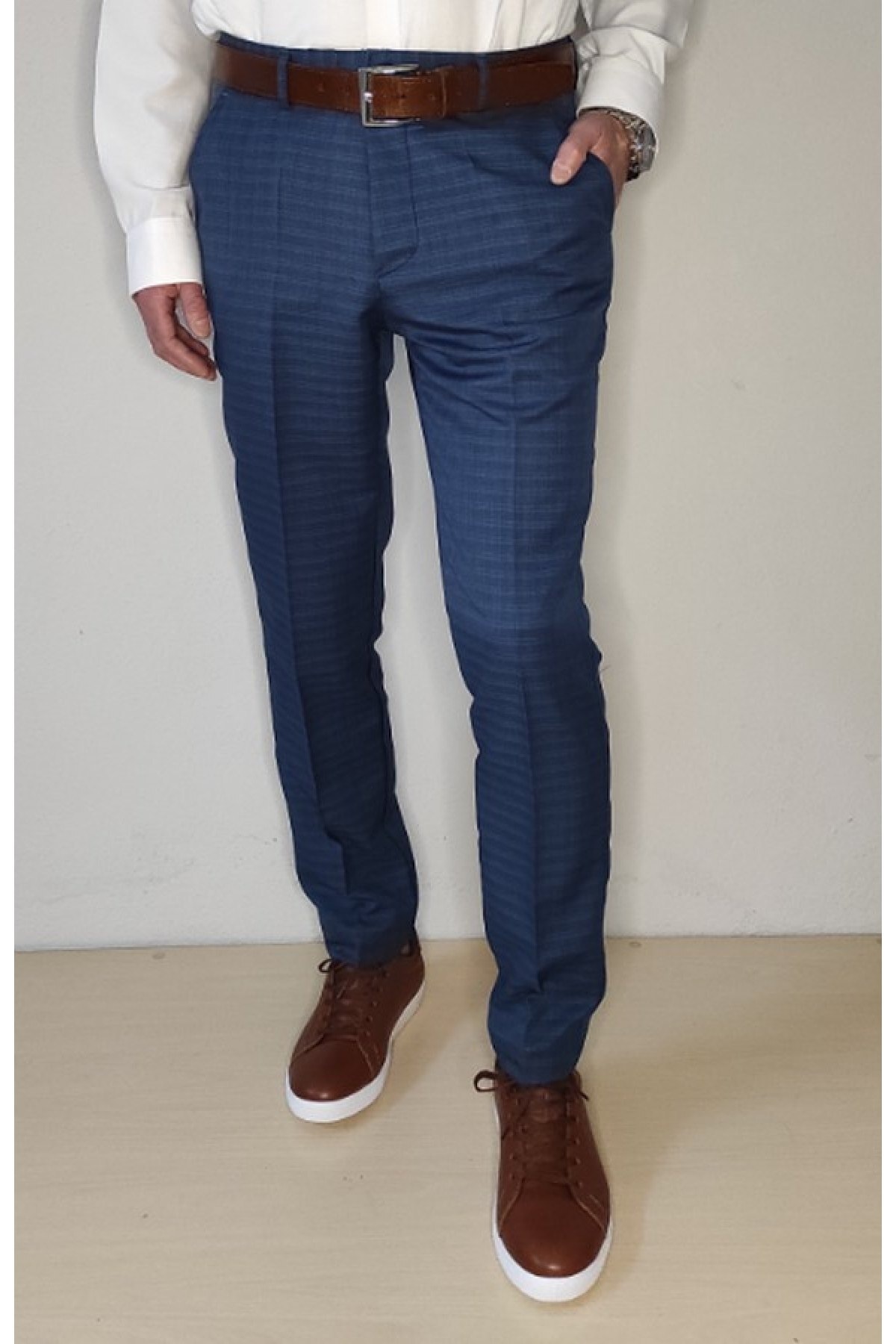 شلوار مردانه آبی Bomenti Life | BML23-EESSP اورجینال - تصویر 4