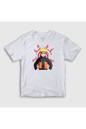 Unisex Çocuk Beyaz Fuinjutsu Anime Naruto T-shirt 132020tt