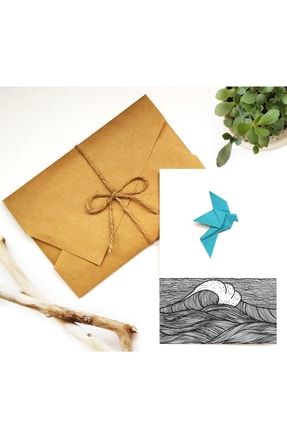 moonmade yaprak origami zarfli el yapimi kartpostal fiyati yorumlari trendyol