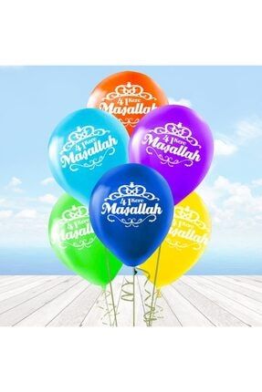 Maşallah Çok Renkli Balon - 10 Adet 0003/8MS