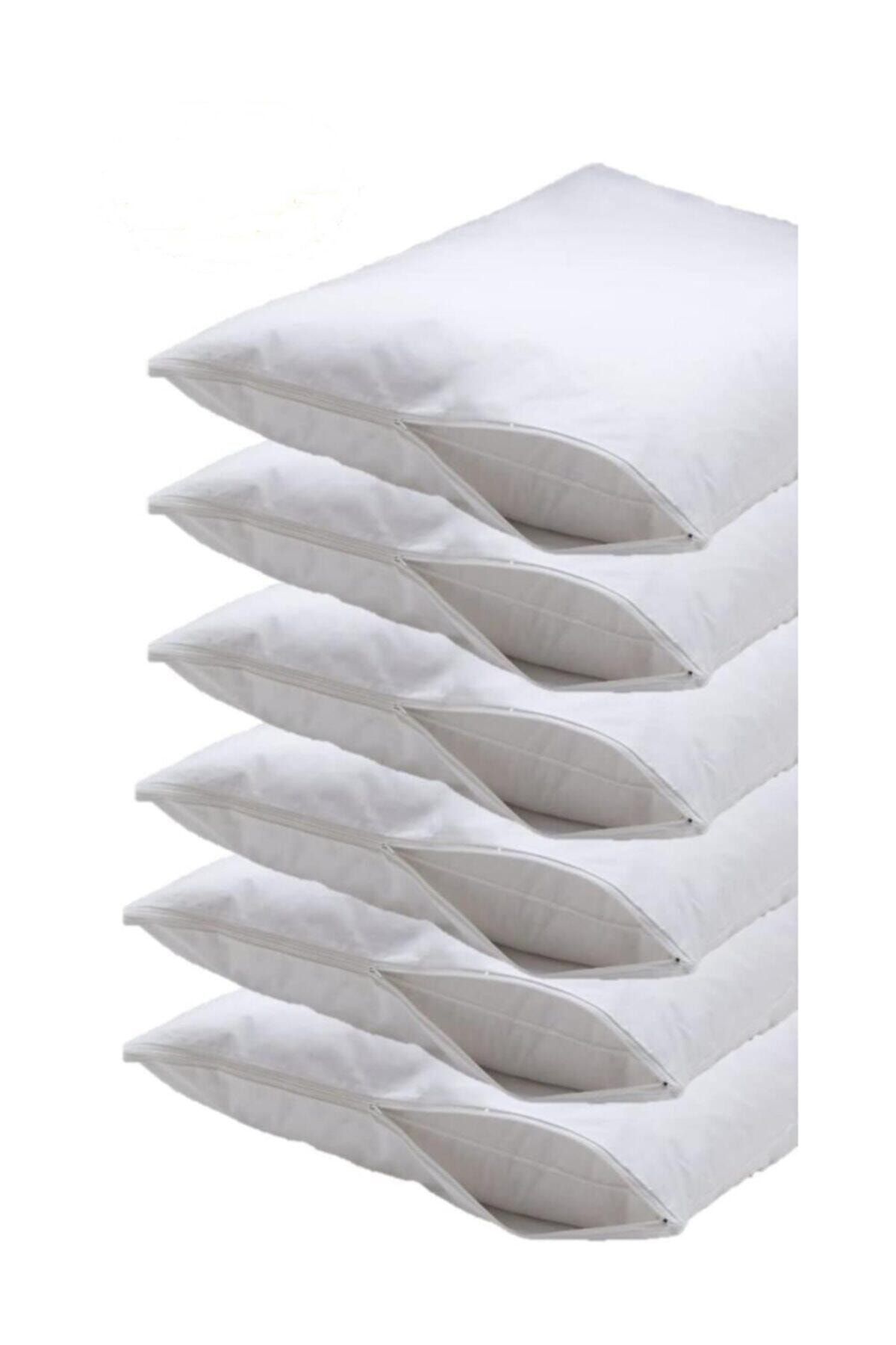 Soft Colours 6 Pieces Pillow Protector White Pillow Case Cotton
