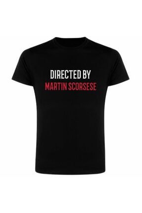 Unisex Siyah Directed By Martin Scorsese Baskılı T-shirt 3600011