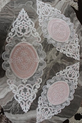 Pw Pink White Home Collection Sultak Yatak Odasi Takimi 3 Parca Fransiz Dantelli Kadife Kumas Fiyati Yorumlari Trendyol