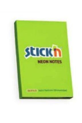 Stıckn 76x51 100 Yaprak Neon Yeşil Yapışkanlı Not Kağıdı 2080.50001