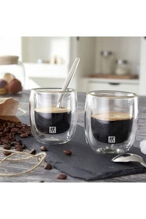 Sorrento 2'li Çift Camlı Espresso Bardağı - 80 ml EVİDEA13021