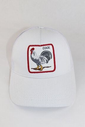 Unisex Beyaz Fileli Şapka Zİ-2237