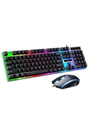 Işıklı Klavye,oyuncu Klavye Mouse Set 7 Farklı Led Renkli Klavye X1000