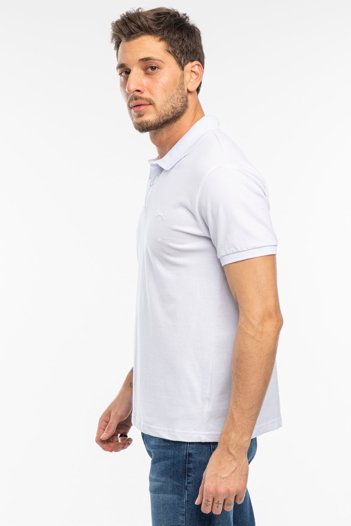 تیشرت مردانه سالواتور سفید St11te081 Slazenger