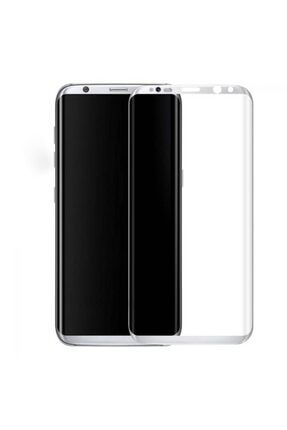 Samsung Galaxy G950 S8 Uyumlu 3D Full Cam Koruyucu - Gümüş PR-15322