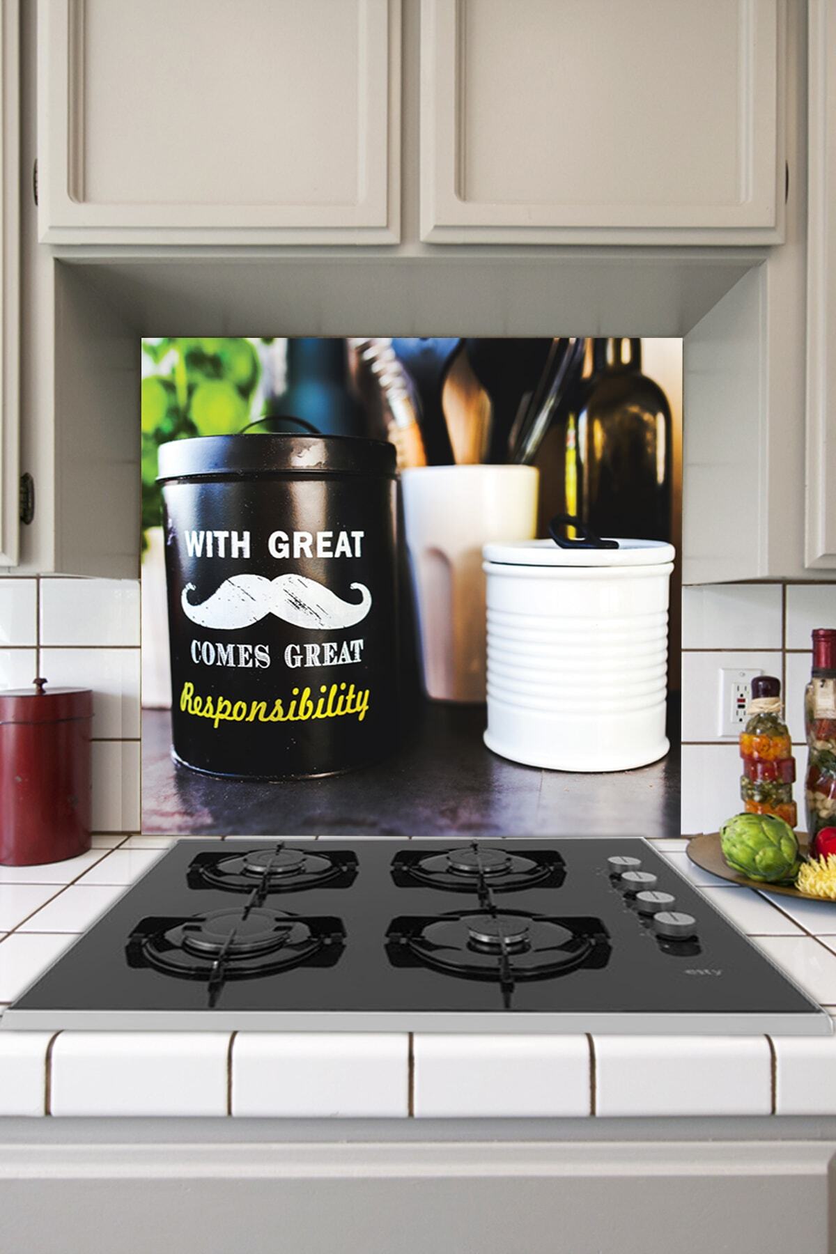 Tilki Dünyası-Great Sticker Behind the Kitchen Stove 1