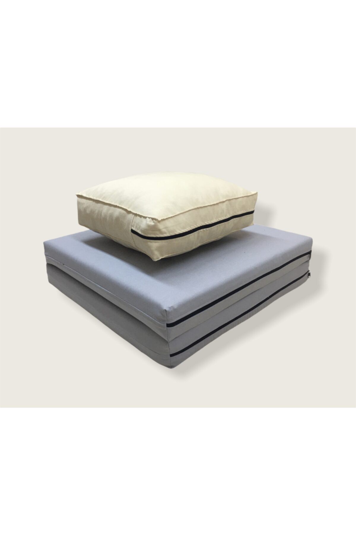 مت یوگا نود مردانه و زنانه کوسن مدیتیشن مربع 40x40 سانتی متر بستر مراقبه تاشو 60x120 REMEGE