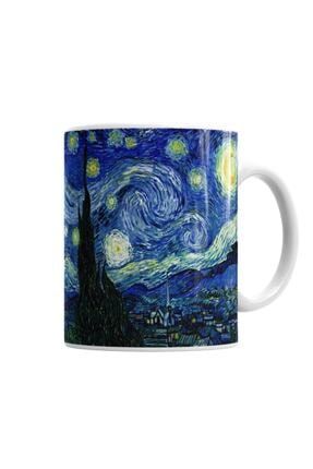 Van Gogh Yıldızlı Gece Kupa Bardak Porselen KB7416