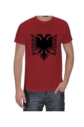Arnavutluk Bayrağı Erkek Tişört TD208501