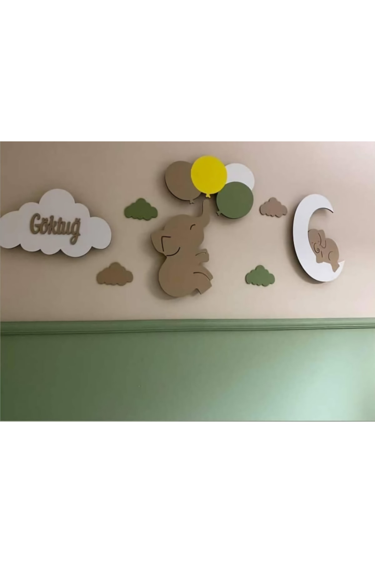 ARSERGROUP Ahşap Dekoratif Aydınlatma Gece Lambası Bebek Hediyelik fotoğrafı 2 (önizleme)