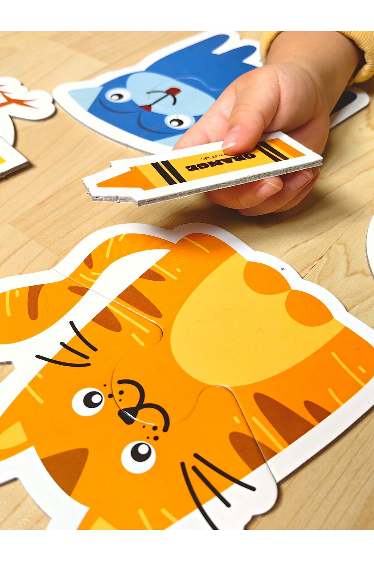 DoerKids Renkli Hayvanlar Baby Puzzle | 18 Parça | Crayon Eşleştirme fotoğrafı 7 (önizleme)