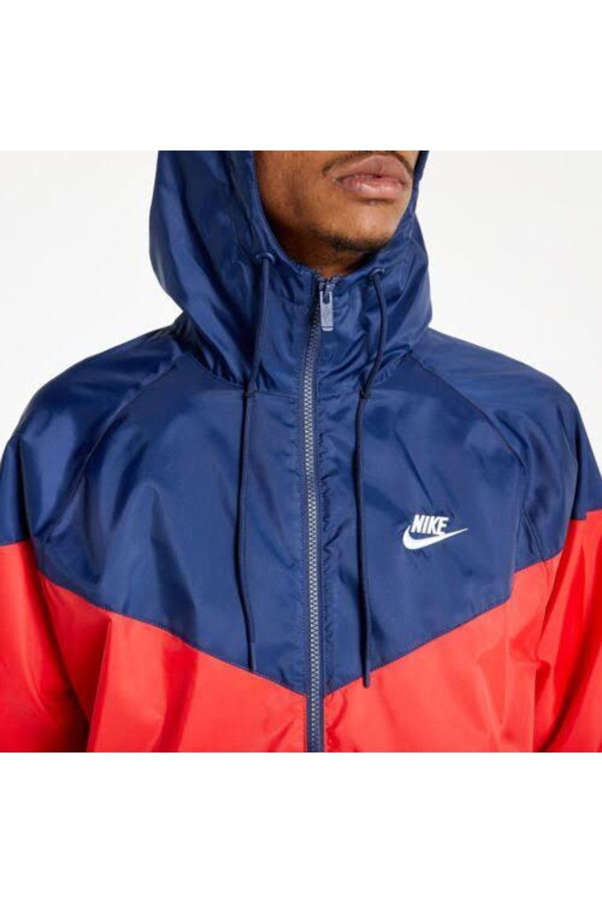 Nike blue cheap and black jacket