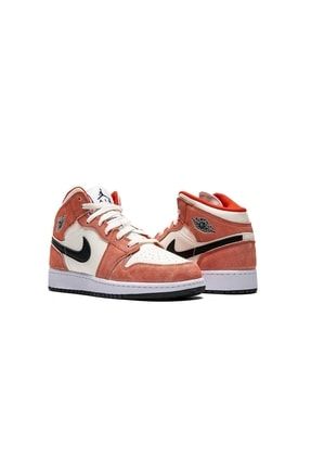 Nike Air Jordan 1 Mid Se Orange Suede GS Dv1336 800 Fiyat Yorumlar Trendyol