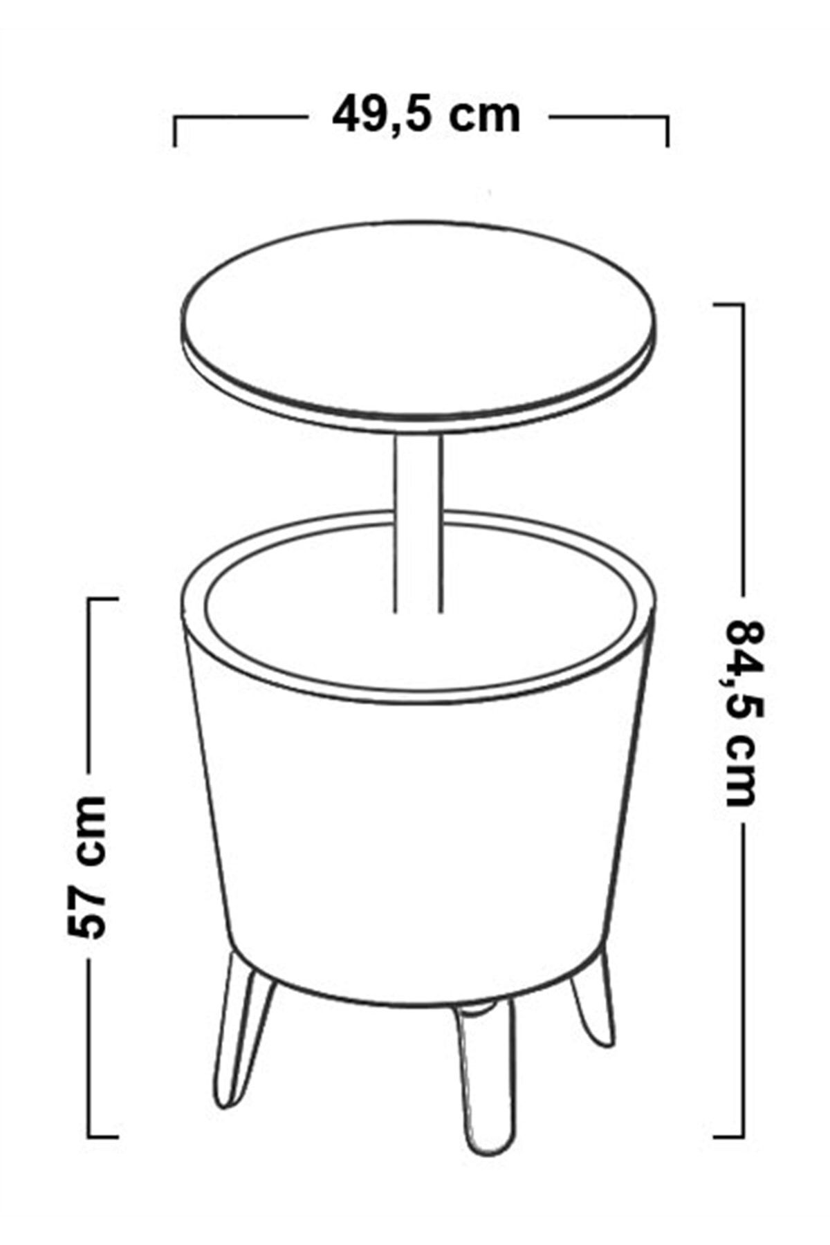 Keter-Cool Bar Side Table Cooler Bistro 3