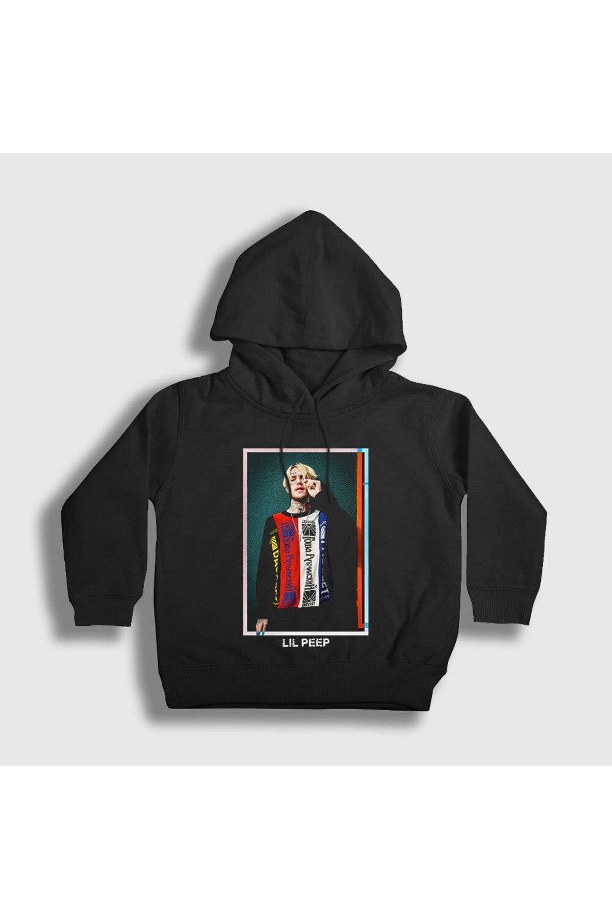 Presmono Unisex Kids Black Gosha Lil Peep Hooded Sweatshirt 36871tt Trendyol
