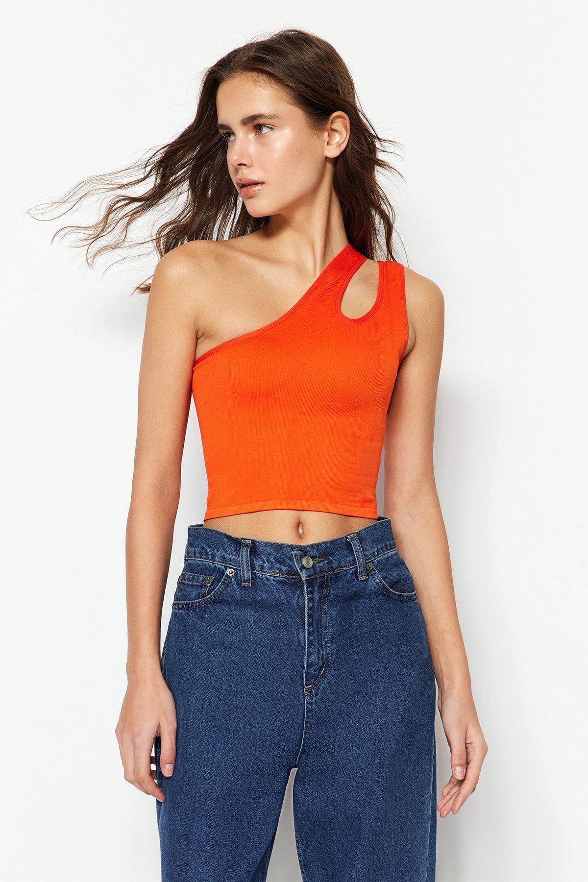 Trendyol Collection Bluse Rosa Slim Fit