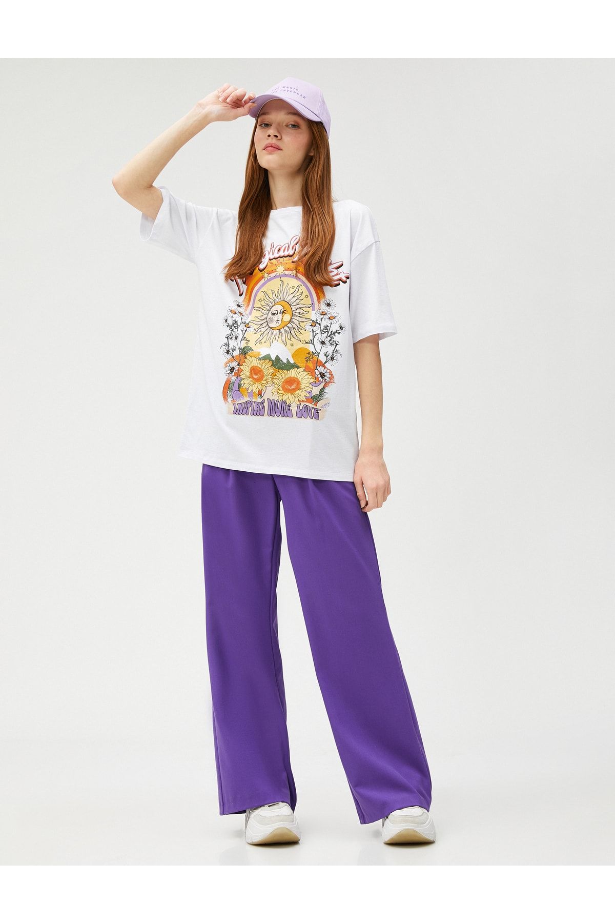Koton T-Shirt Ecru Regular Fit