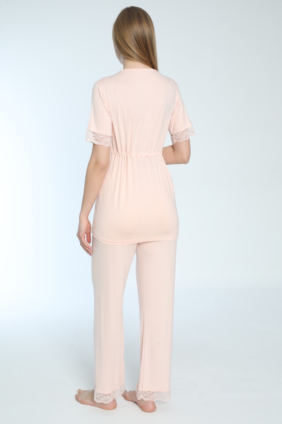 Miss Dünya Lissa Emzirmeye Uygun Önden Açılır Hamile Ve Lohusa Pijama Takımı fotoğrafı 3 (önizleme)