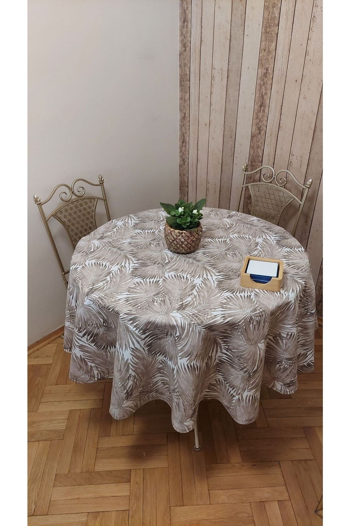 gonk Table Cover Gray Round Trendyol