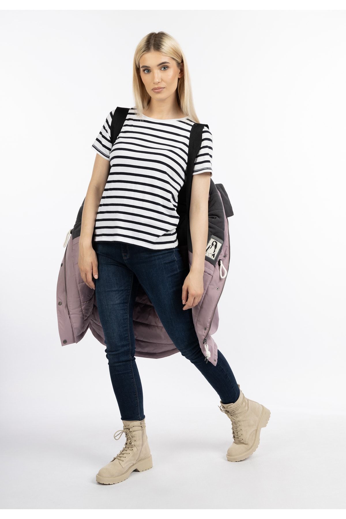 Schmuddelwedda Mantel Rosa Parka