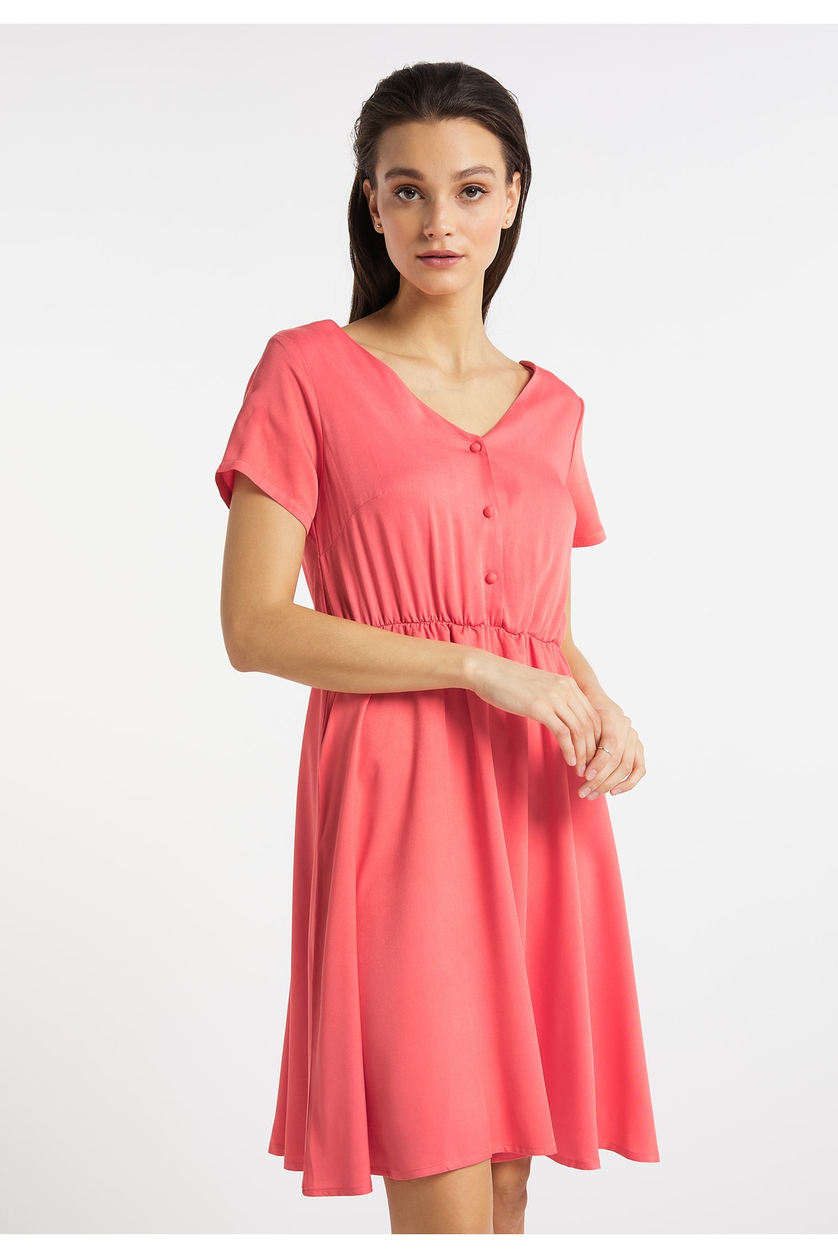 usha blue label Kleid Rot Basic Fast ausverkauft