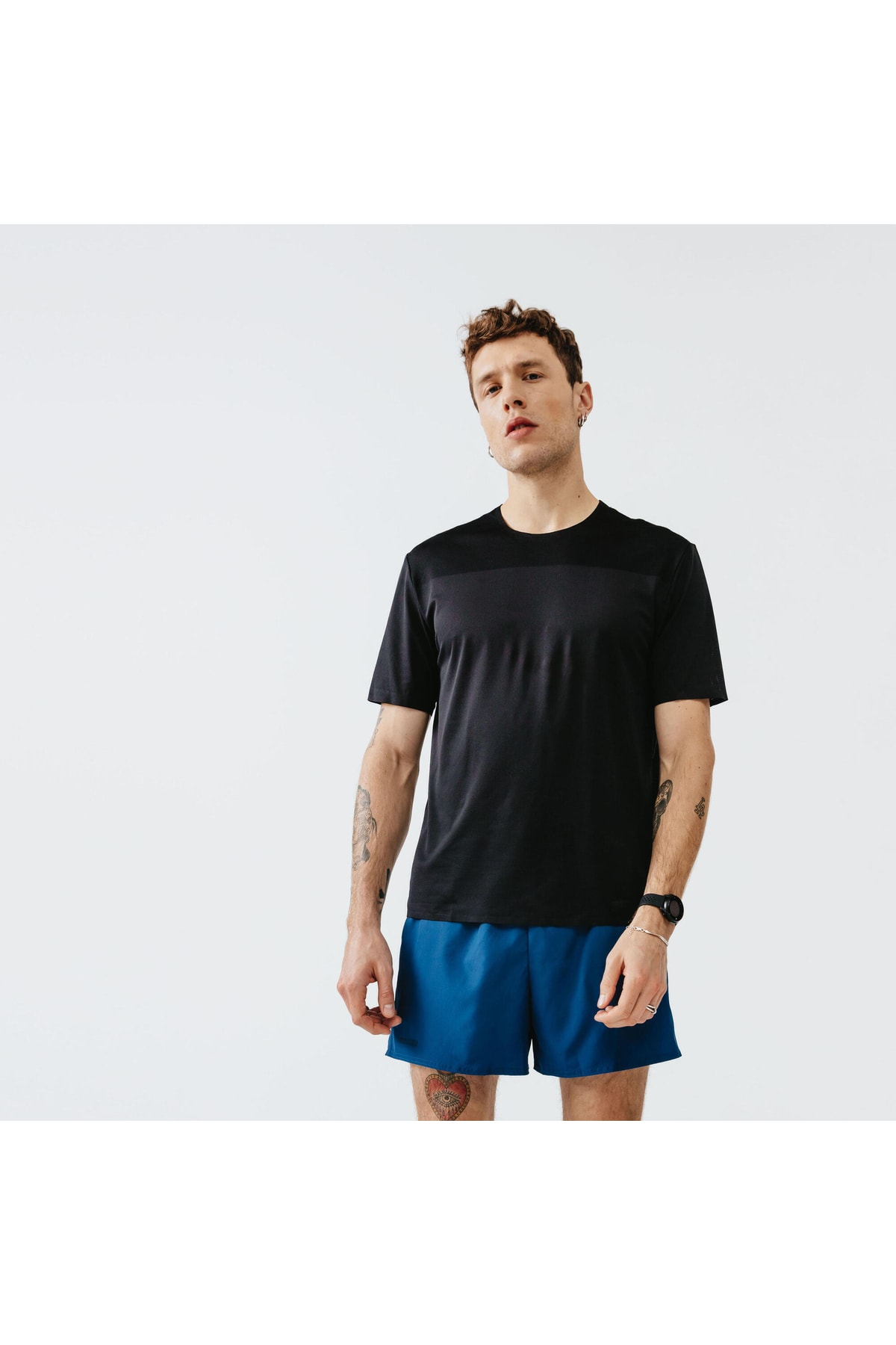 Decathlon Kalenji Erkek Koşu Tişörtü - Siyah - Dry+ Breath
