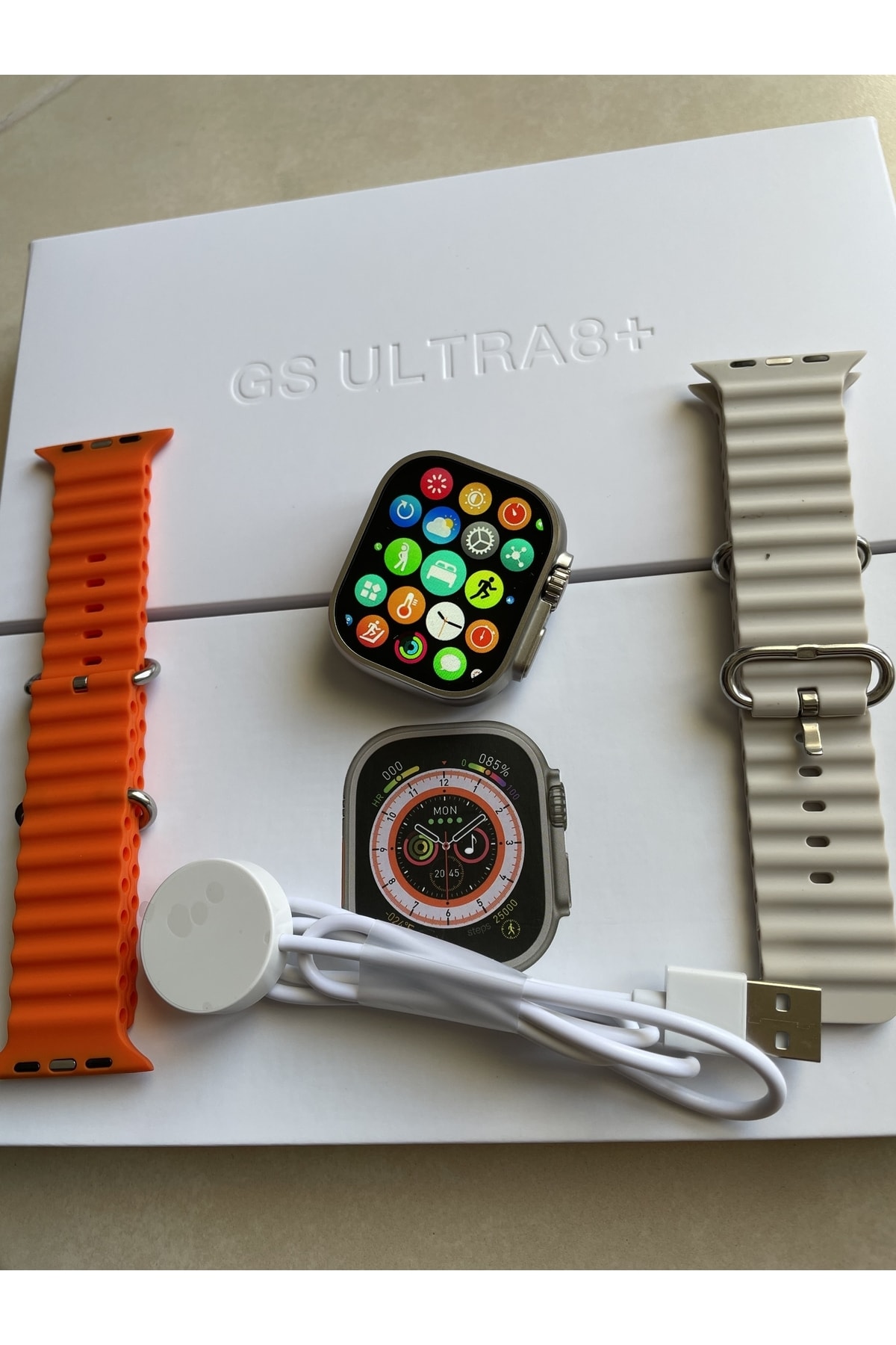 TekizTeknoloji Watch Ultra 8+plus Kordon Kilitleme Açık Uygulama Kapatma Oyun Modu Nfc Siri 2.08 Akıllı Saat