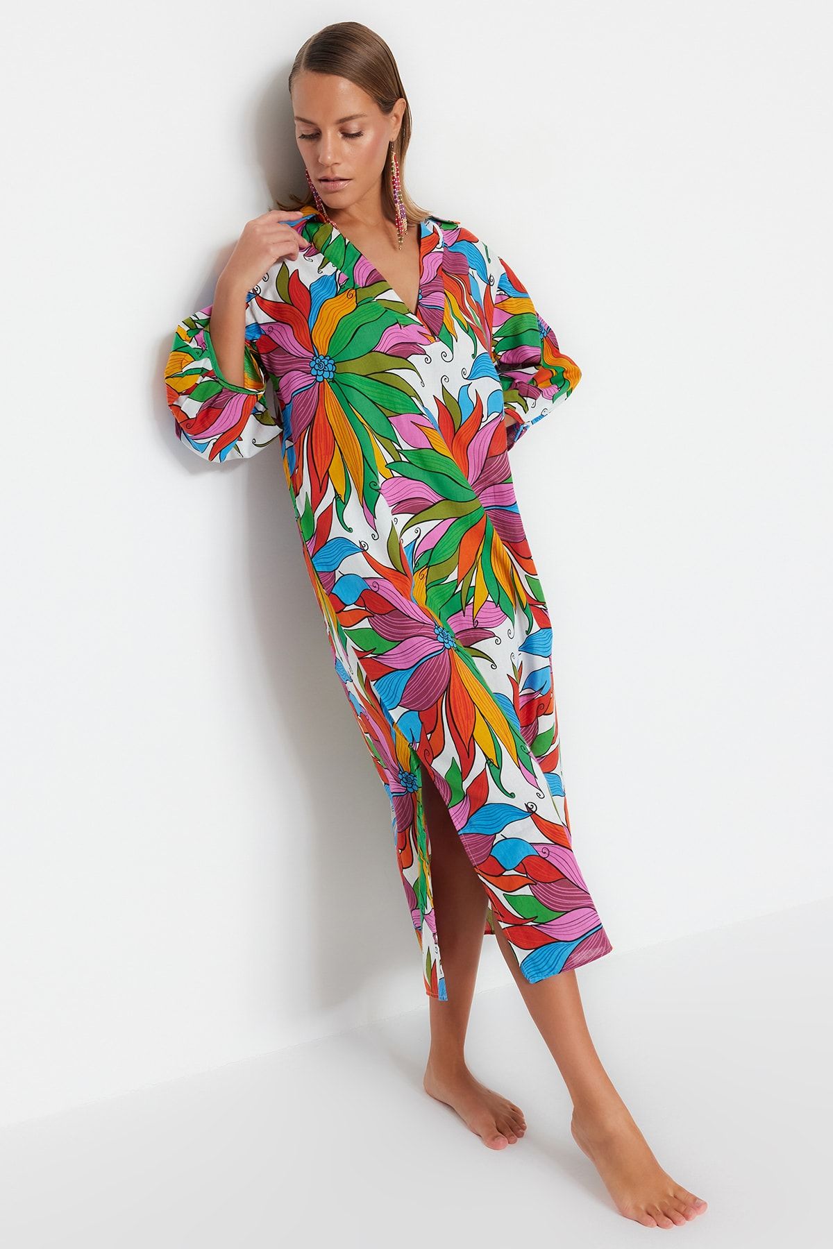 Trendyol Collection Kleid Mehrfarbig Shift Fast ausverkauft