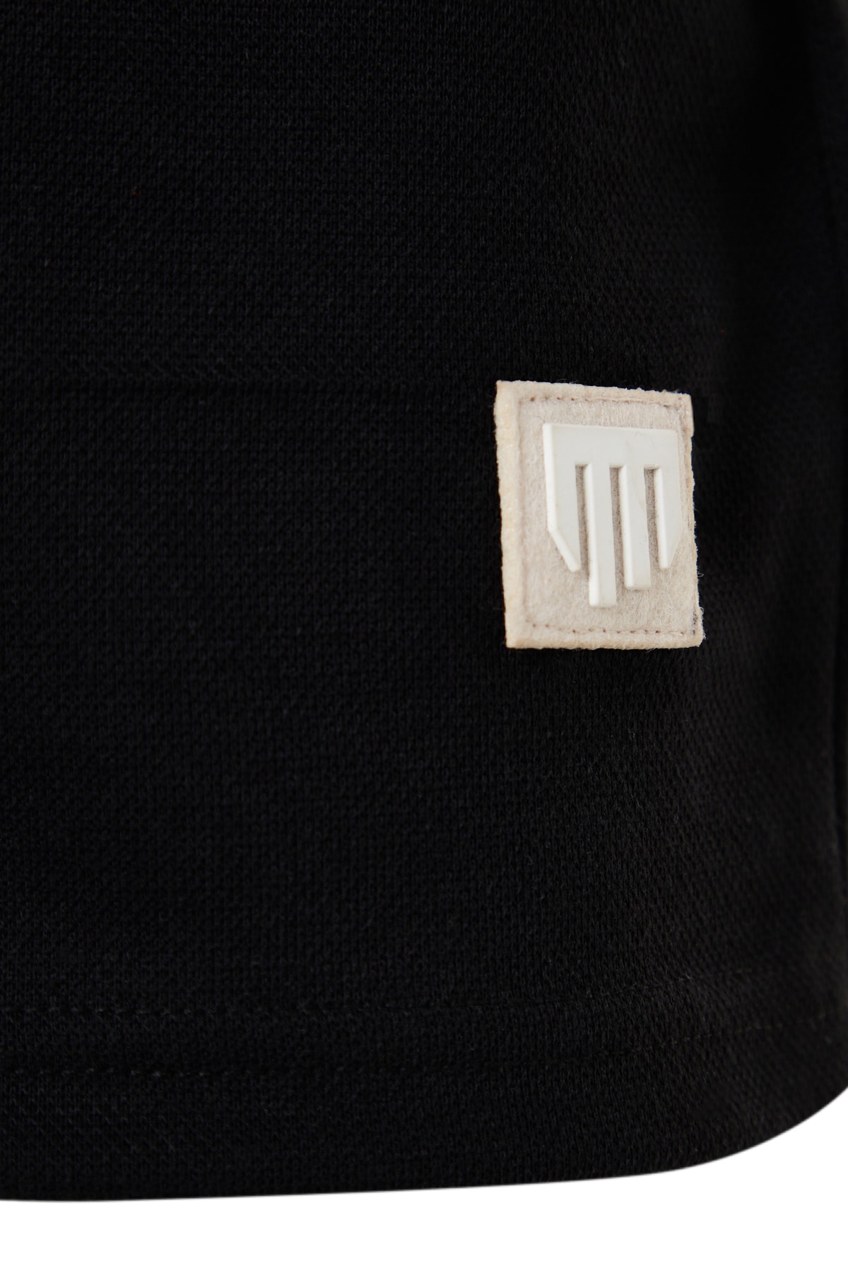 Trendyol Collection-Black POlo Neck T-shirt - Label Applique, Regular Cut TMNSS23po00016 6