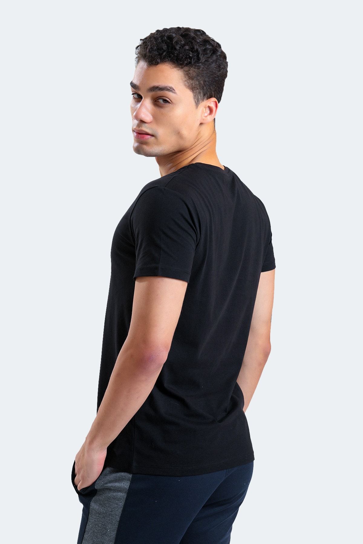 Slazenger T-Shirt Schwarz Regular Fit QV6966