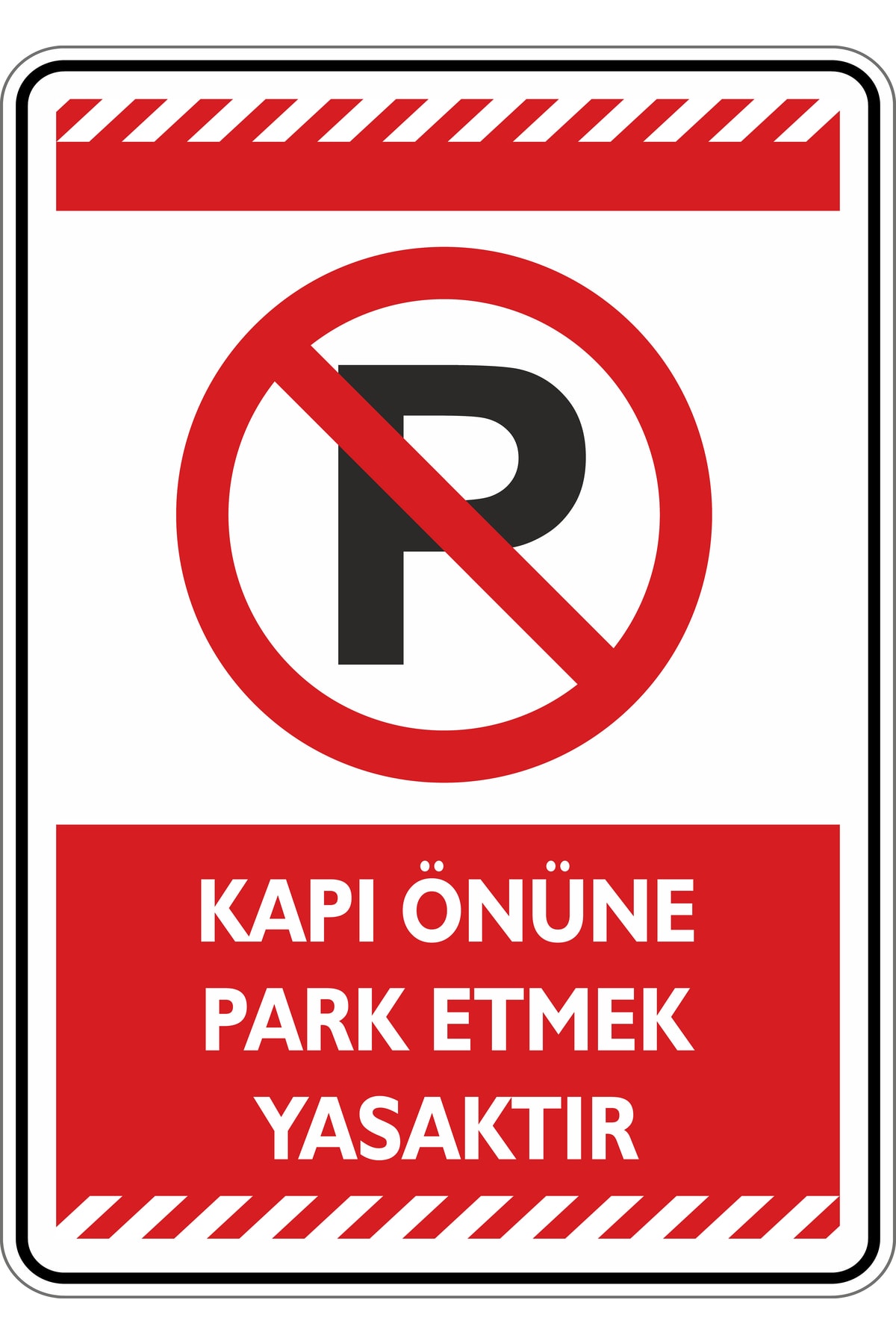 35x50cm / Phosphor Decade/No Parking in Front of the Door