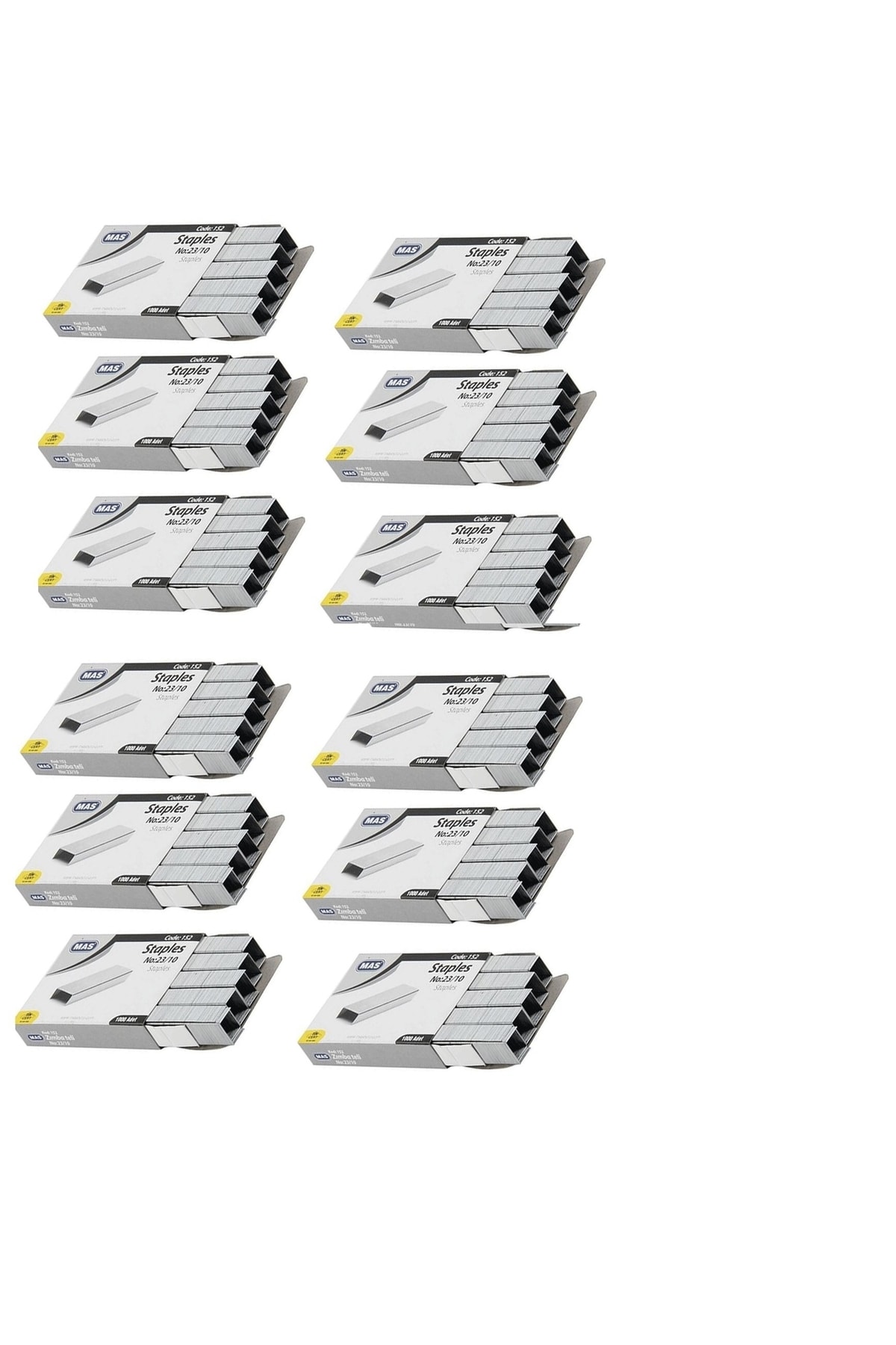 Mas Zımba Teli 152 No:23-10 Beyaz (12 Adet )