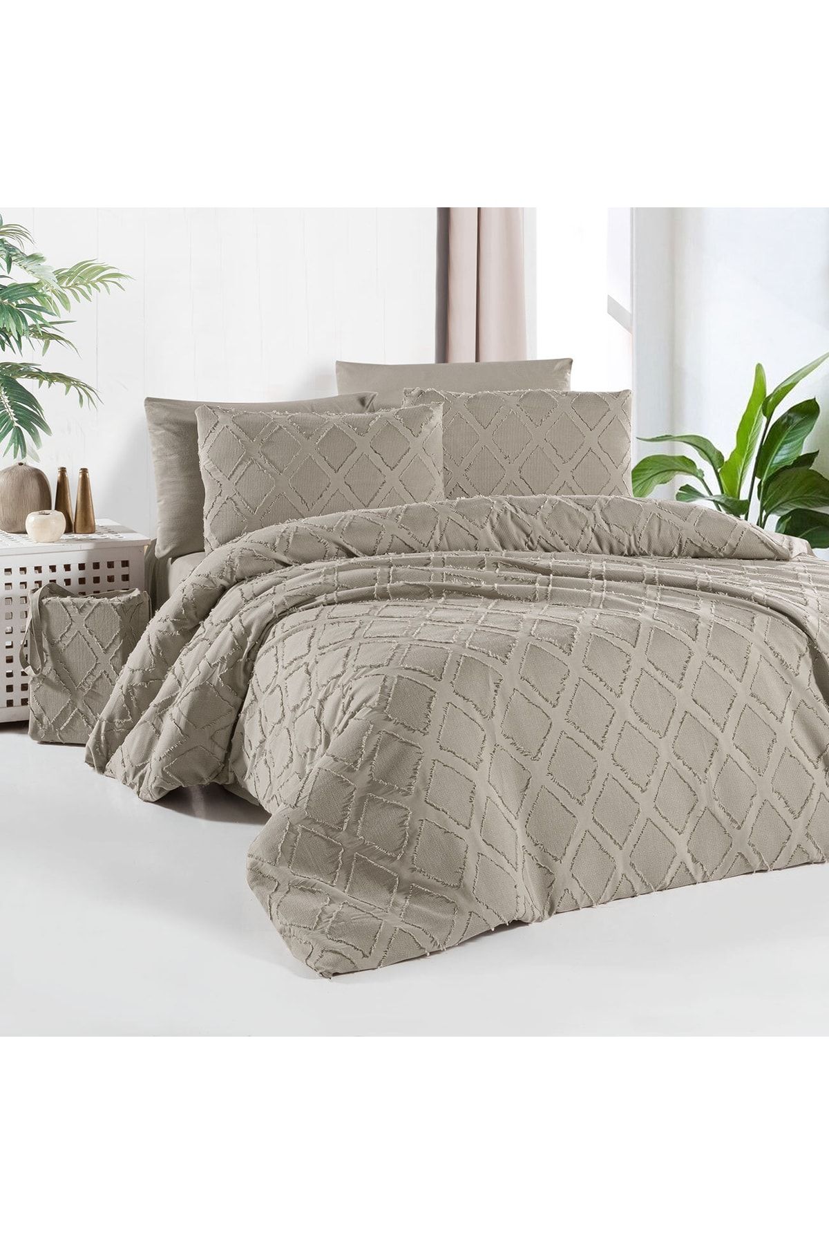 Nazik Home Set Cuvertură De Pilota Arwen 100% Bumbac - Cu Geantă - One Size