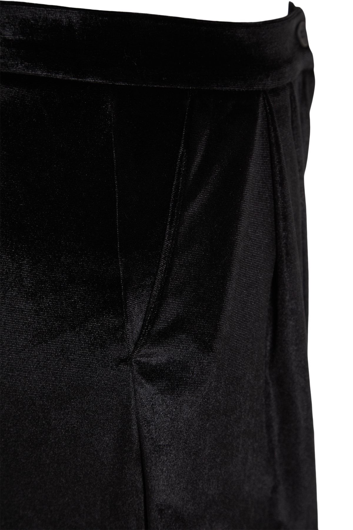 Trendyol Collection-Schwarze Samthose in limitierter Auflage TPRAW23PL00017 7