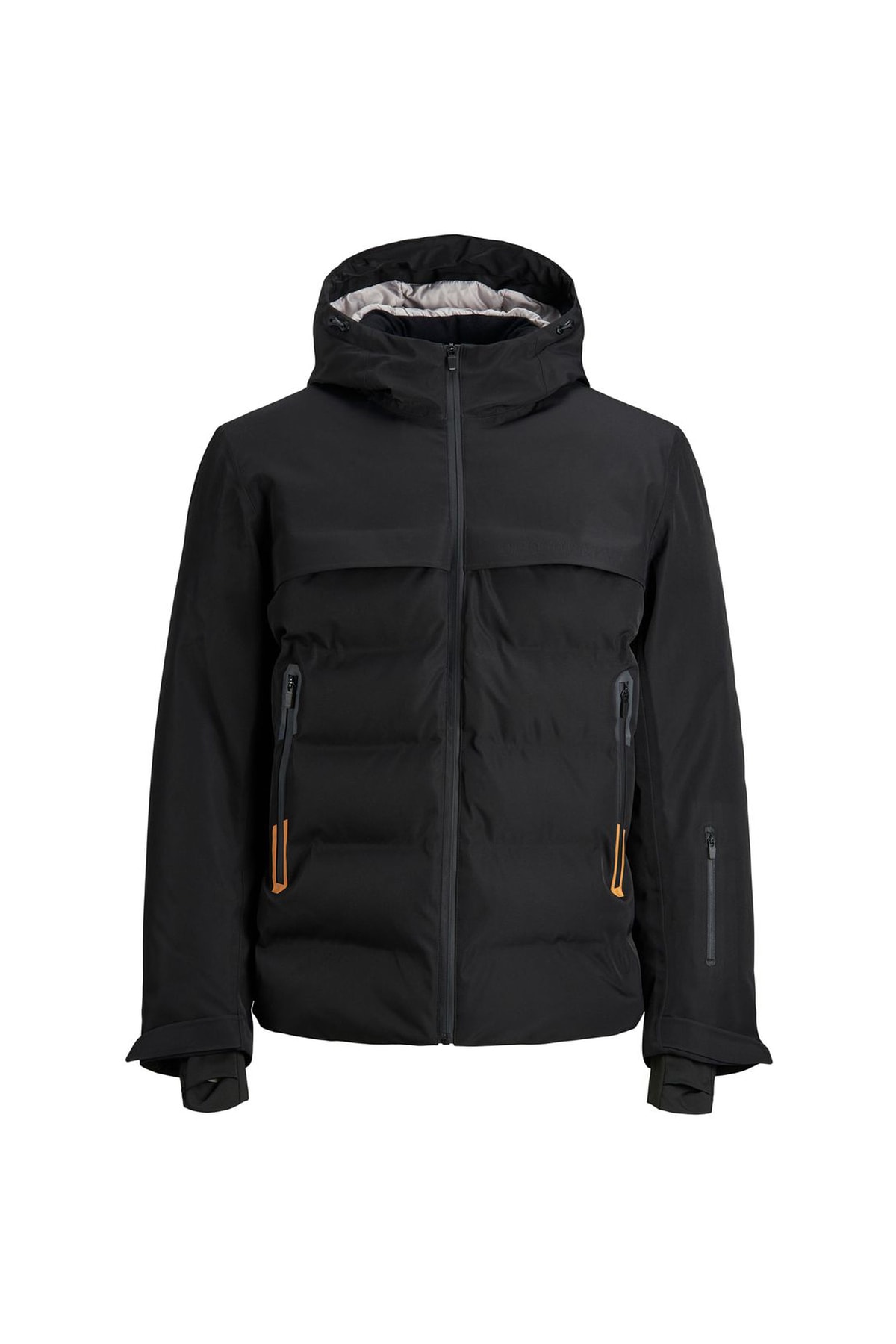 کاپشن مردانه مشکی جک اند جونز | 12193195-B اورجینال - تصویر 6