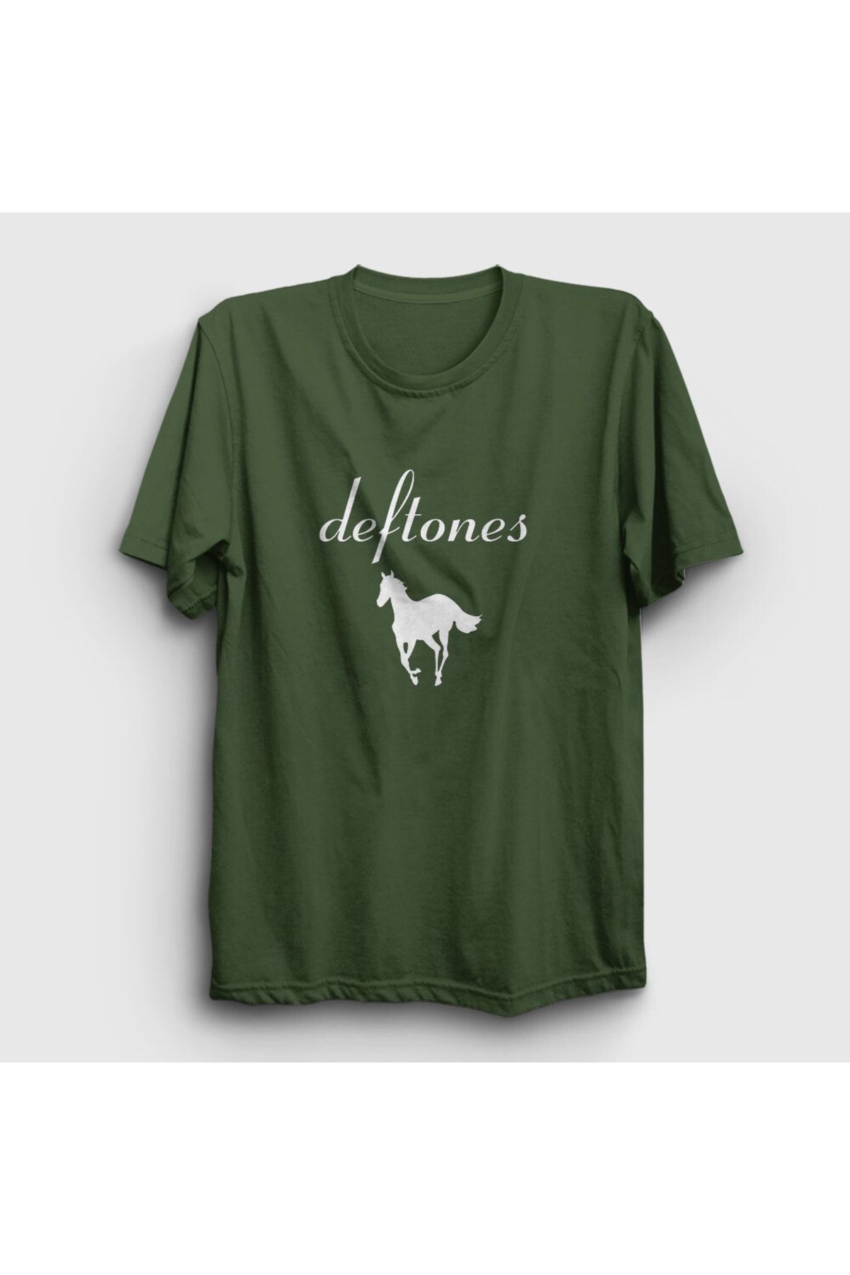 Unisex Haki Horse Deftones T-shirt 380650tt