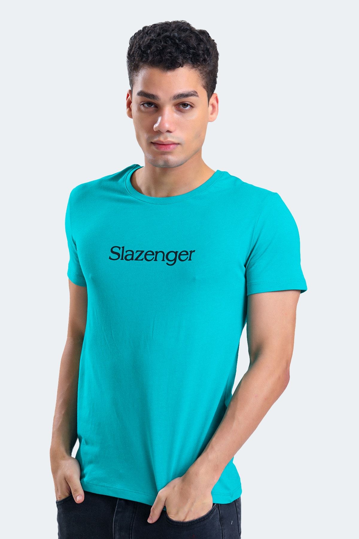 Slazenger T-Shirt Dunkelblau Regular Fit NZ7730