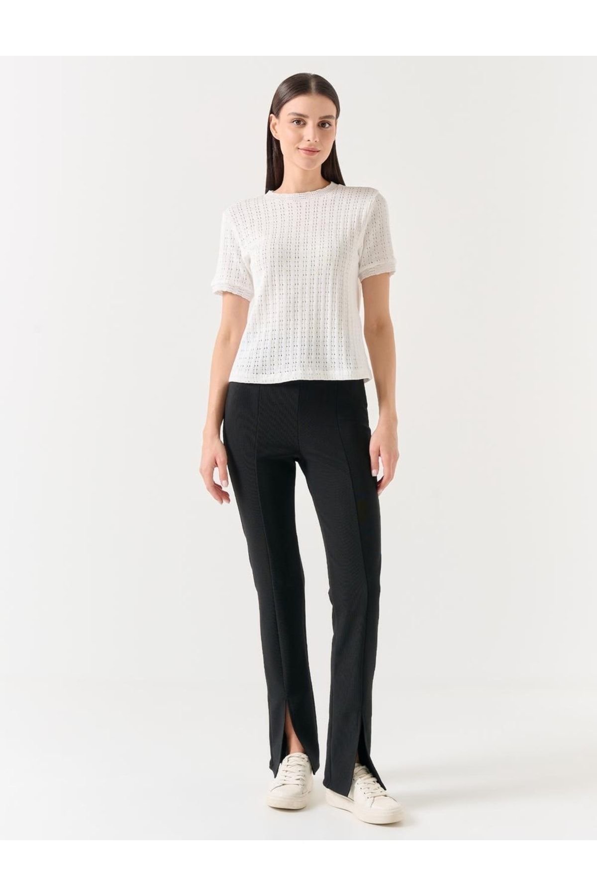 Jimmy Key Leggings Schwarz Hoher Bund