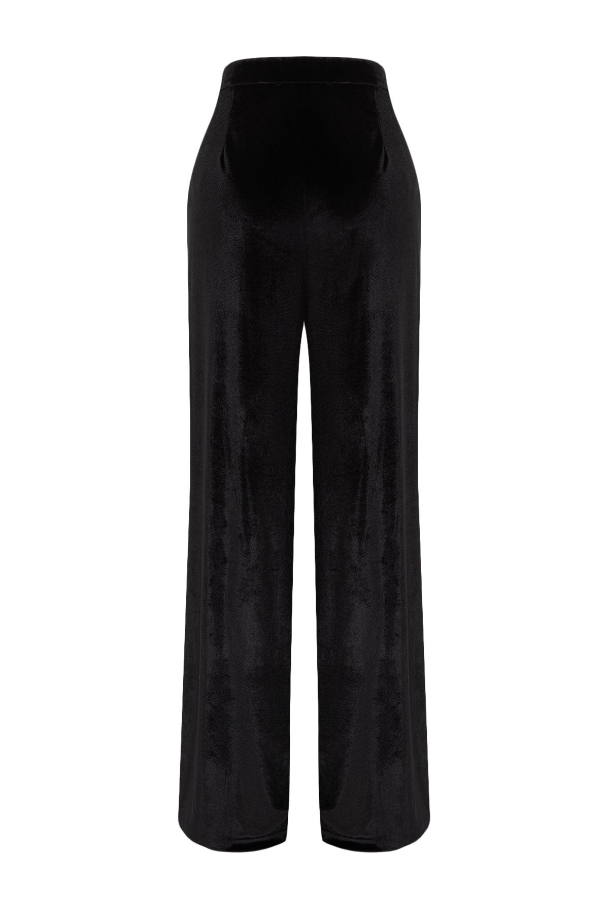 Trendyol Collection-Schwarze Samthose in limitierter Auflage TPRAW23PL00017 8