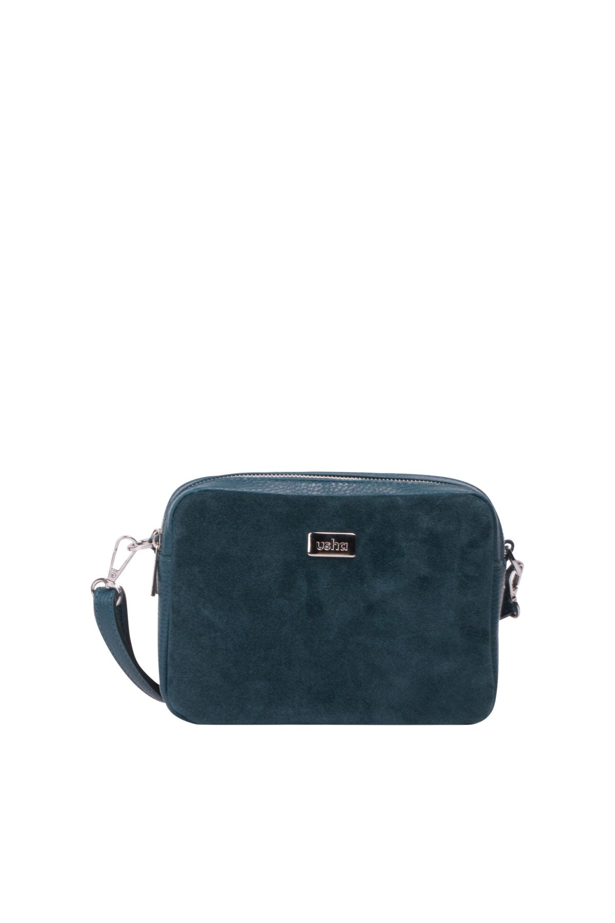 USHA Handtasche Blau Unifarben Fast ausverkauft