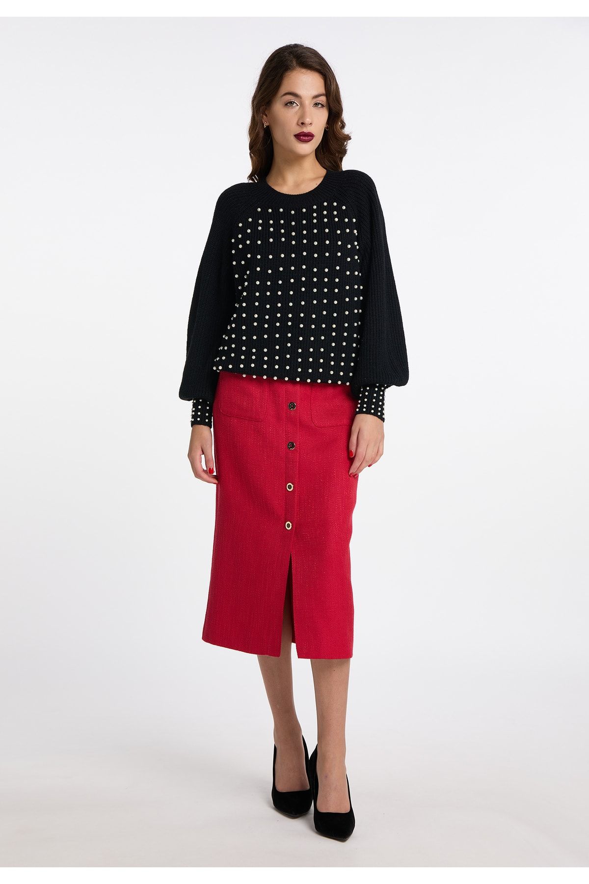 Faina Pullover Schwarz Regular Fit FN6544