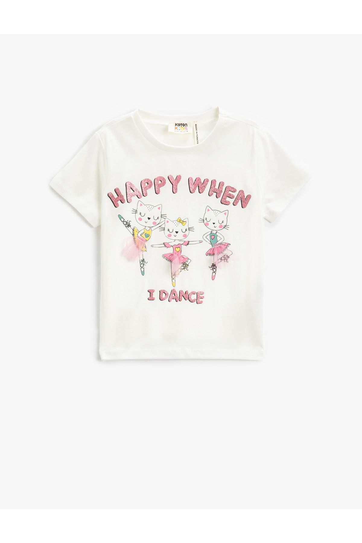 Koton T-Shirt Ecru Regular Fit