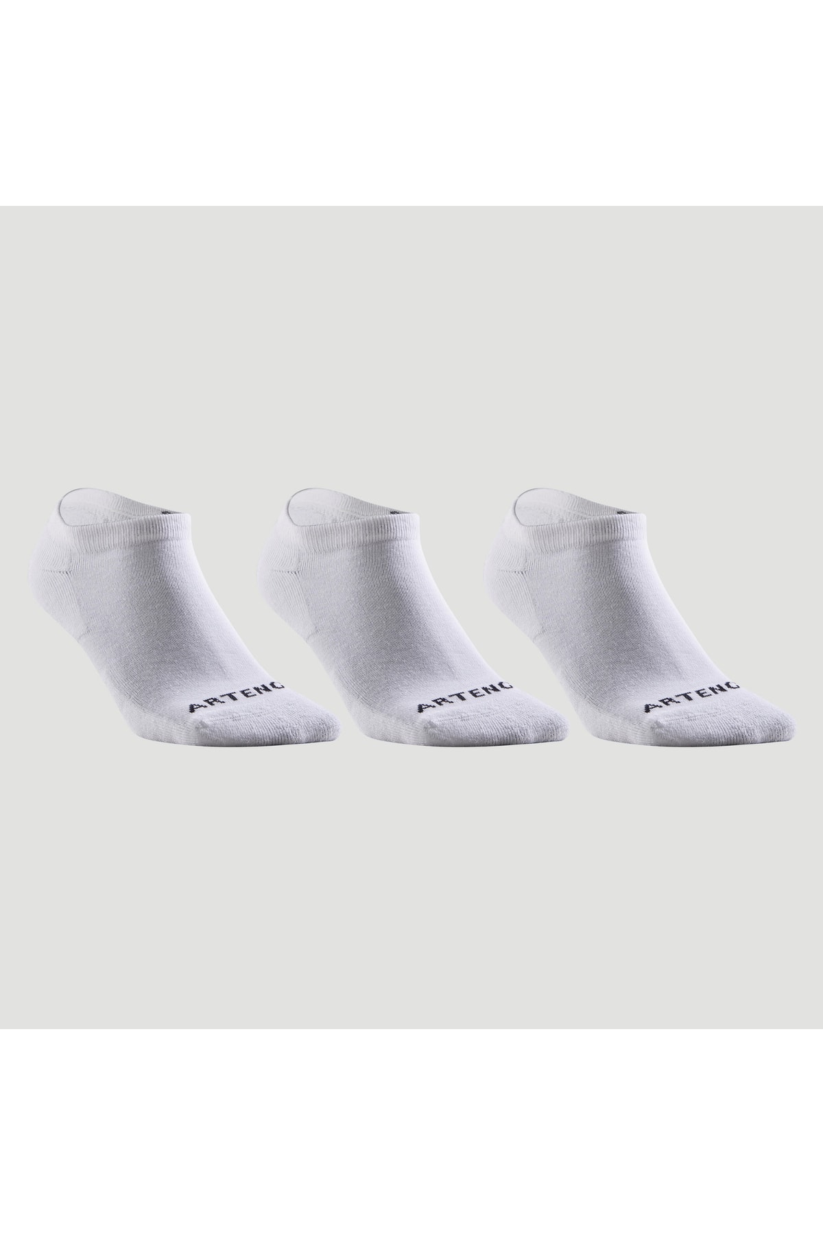 Decathlon Artengo Tenis Çorabı - Kısa Konçlu - 3 Çift - Beyaz - Rs100