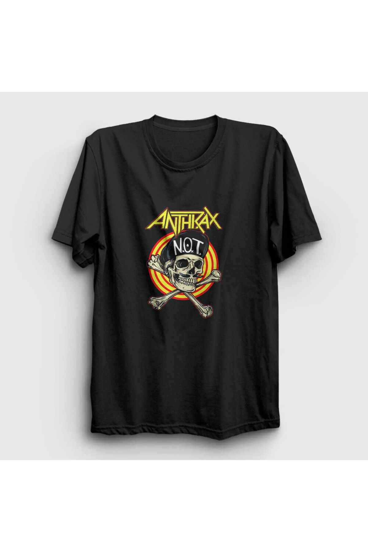Unisex Siyah Not V2 Anthrax T-shirt 385081tt