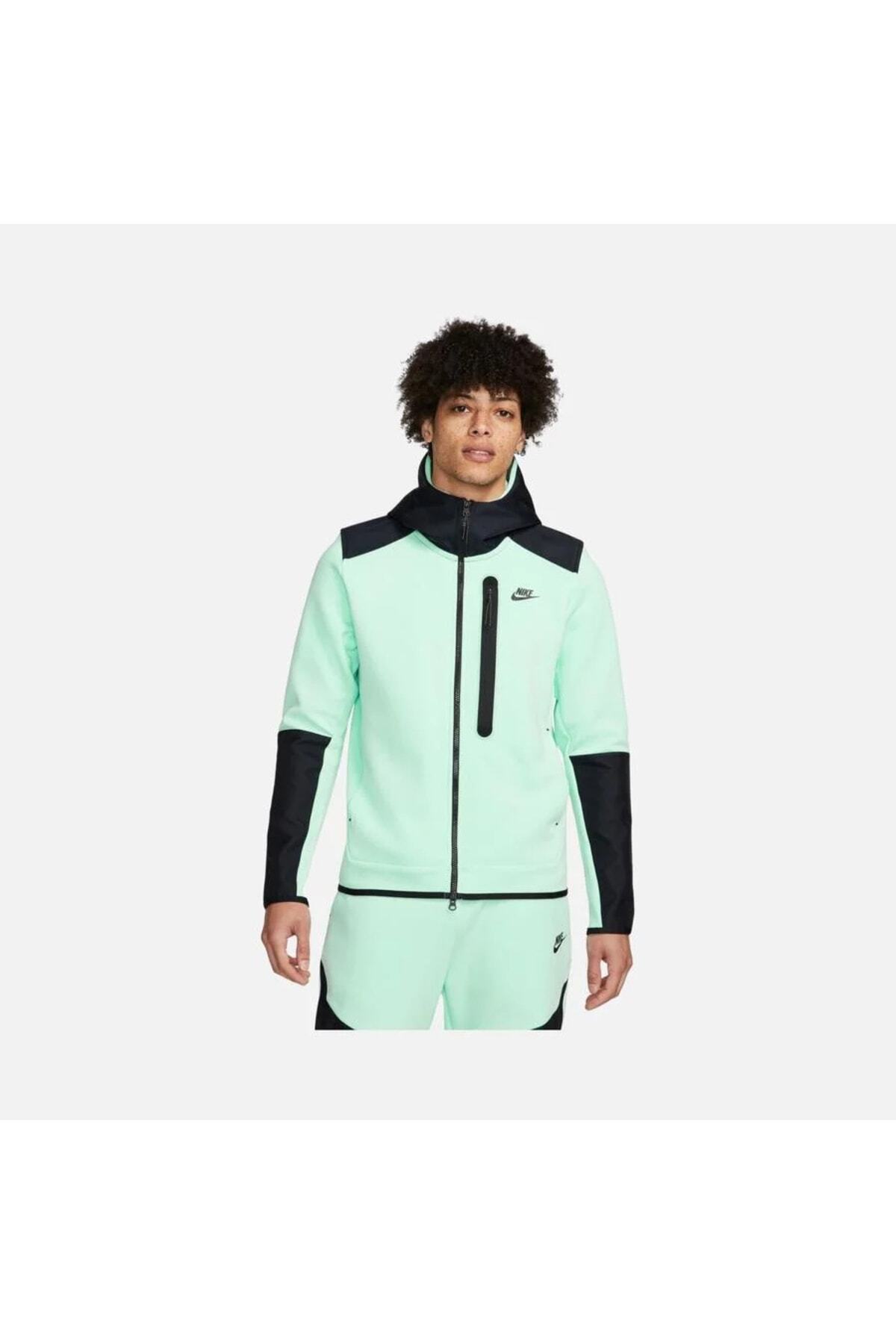 سویشرت مردانه هودی تمام زیپ دار طرح Tech Fleece با طرح 